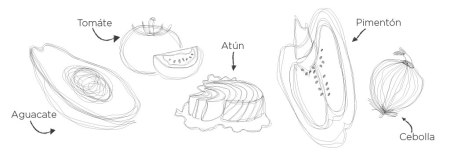 Aguacate relleno de atún