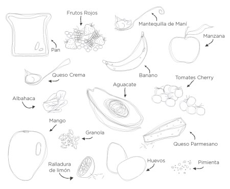 Tostadas ingredientes